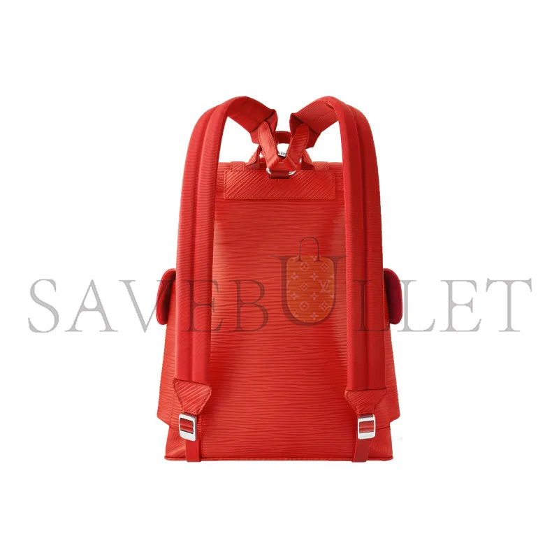 LOUIS VUITTON CHRISTOPHER MM VERMILLION RED M23764 (44*38*21cm)